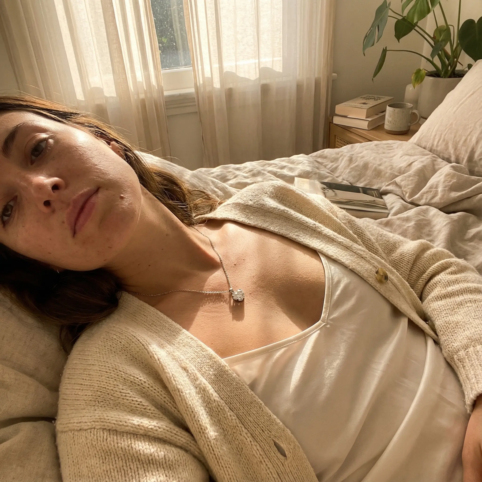 Model wearing the Love Symbol Pendant Necklace - Free Offer