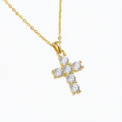 The Vesper Cross Necklace - view 2
