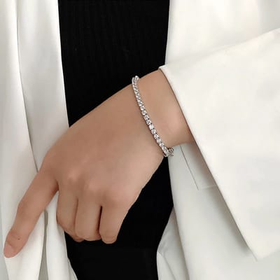 Strength Tennis Bracelet Silver Edition - view 2